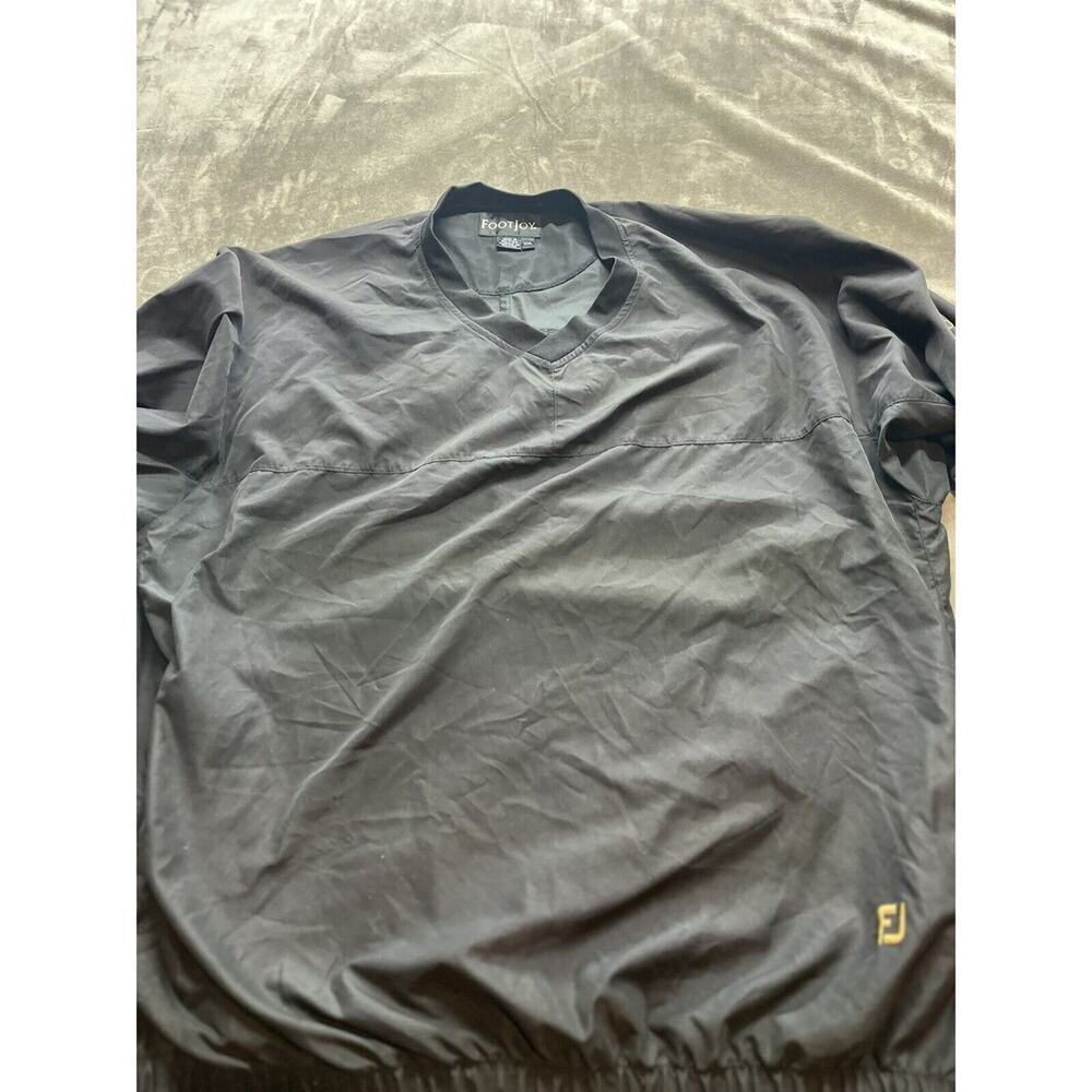 Footjoy Black Lightweight Pullover Windbreaker Wi… - image 4